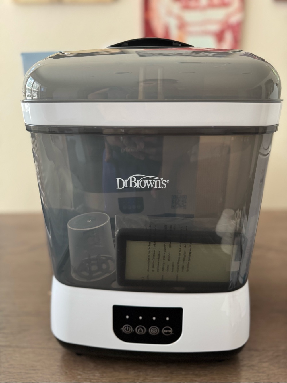 Dr. Brown's White and Gray Electric Bottle Sterilizer
